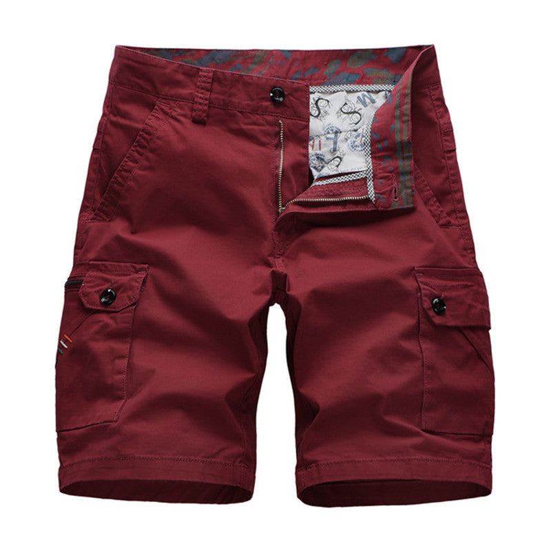 Cargo Multi Poket Solid Shorts