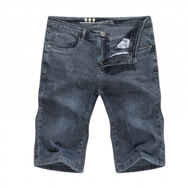 Casual Bekväma Sommar Jeansshorts