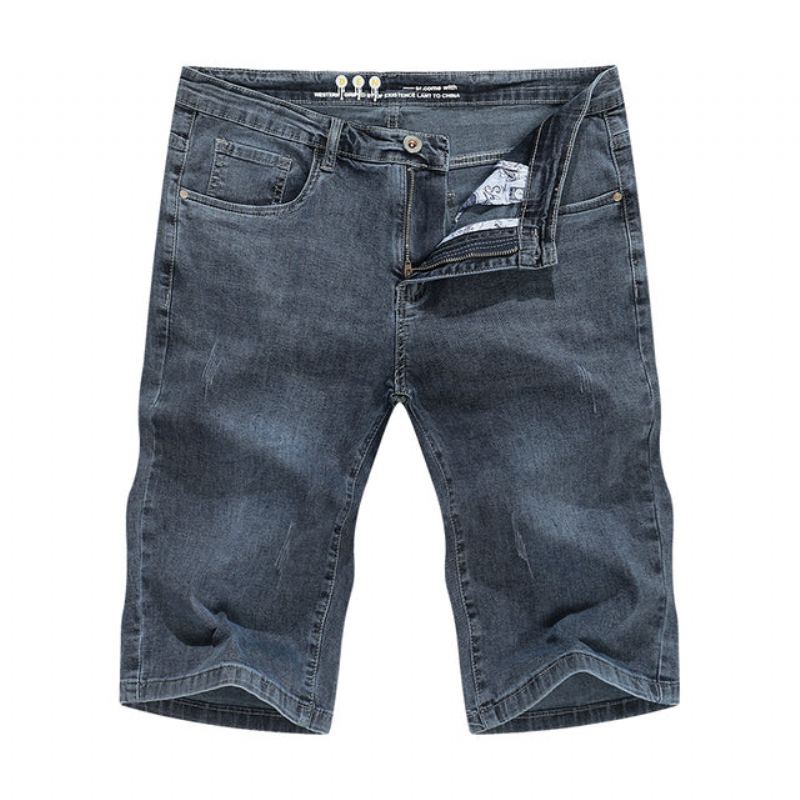 Casual Bekväma Sommar Jeansshorts