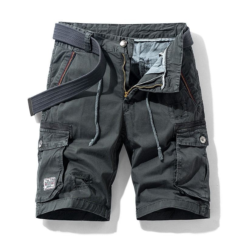 Casual Cargo Military Short Med Flera Fickor