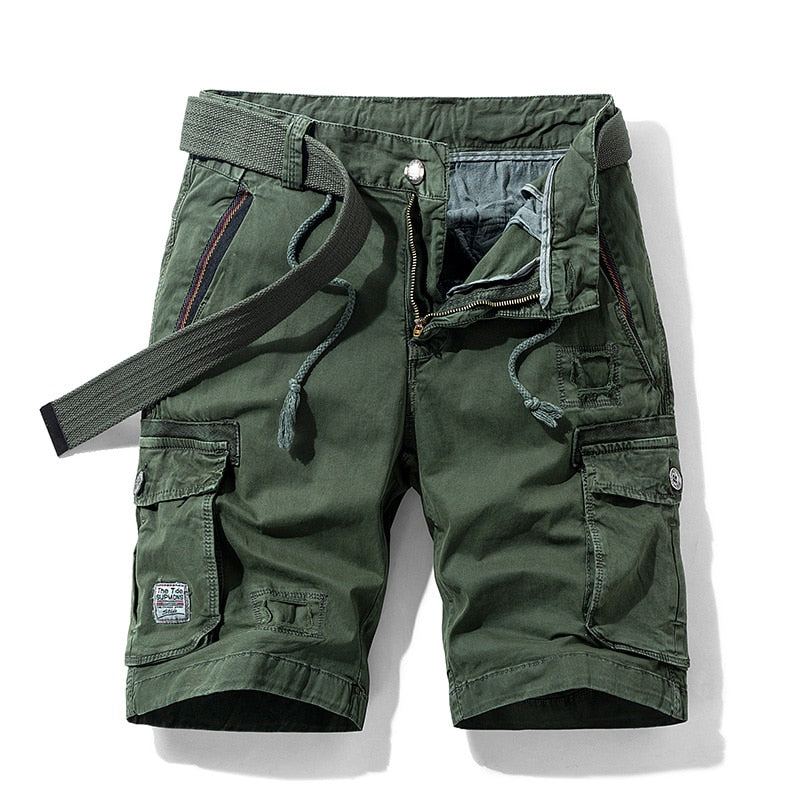 Casual Cargo Military Short Med Flera Fickor