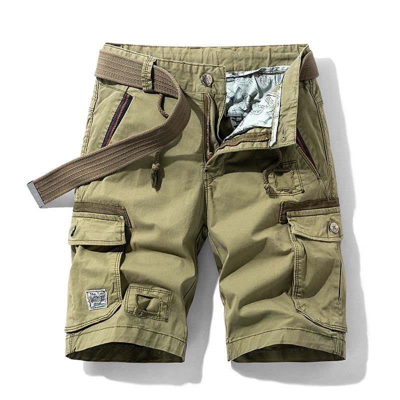 Casual Cargo Military Short Med Flera Fickor