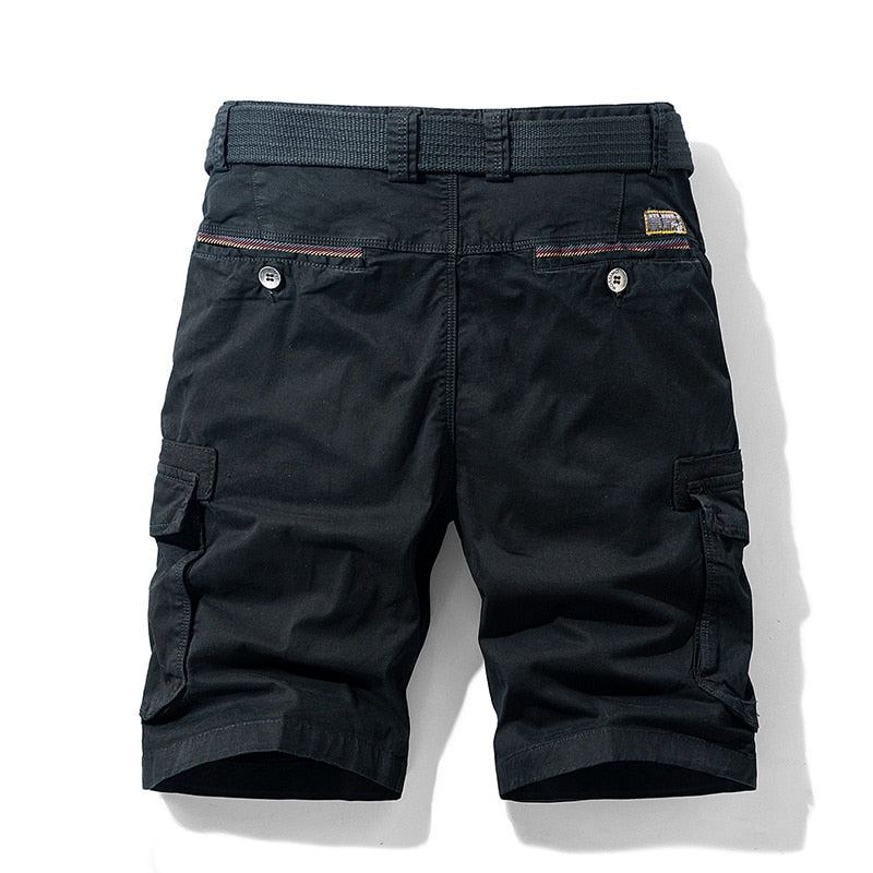 Casual Cargo Military Short Med Flera Fickor