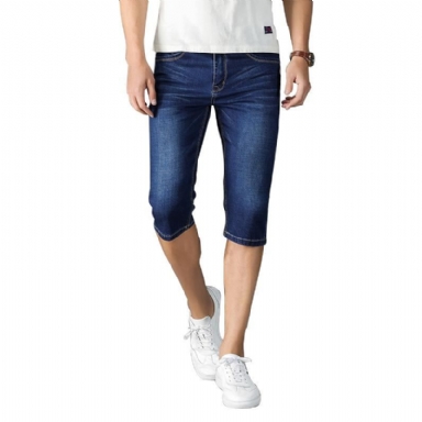 Casual Shorts Med Hög Stretch