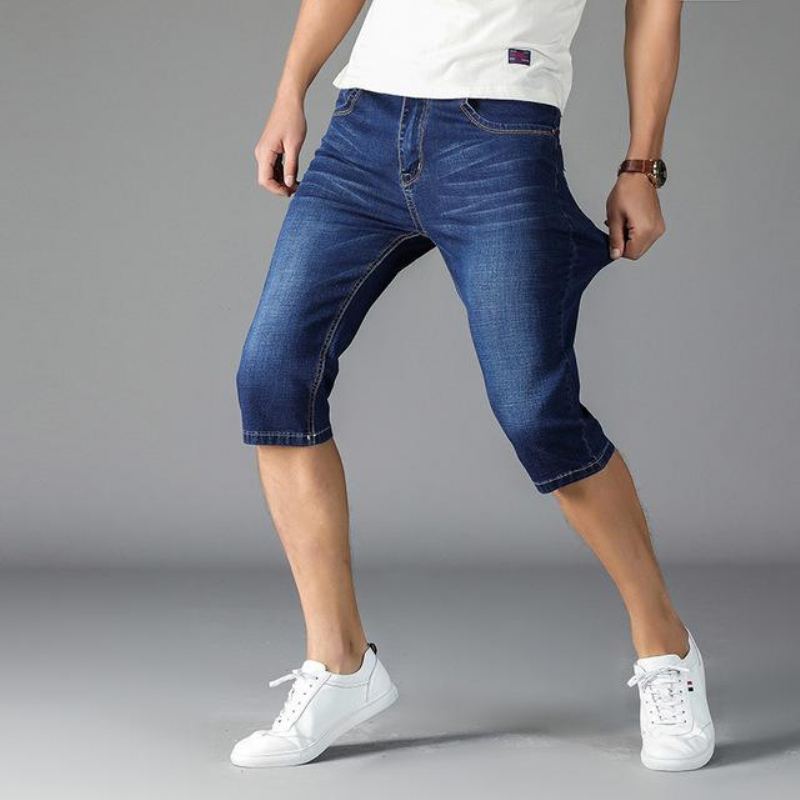 Casual Shorts Med Hög Stretch