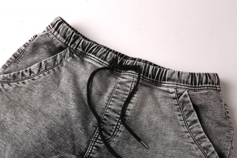 Denimshorts Med Elastisk Midja