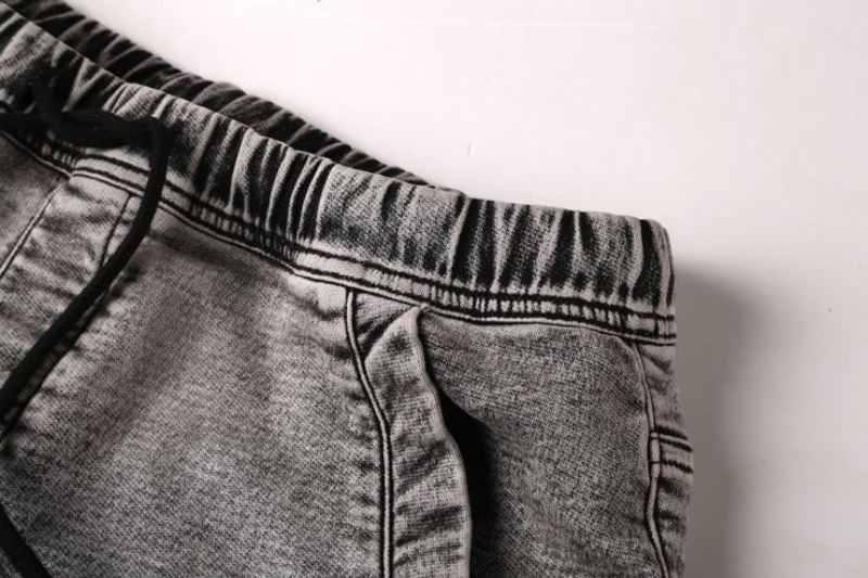 Denimshorts Med Elastisk Midja