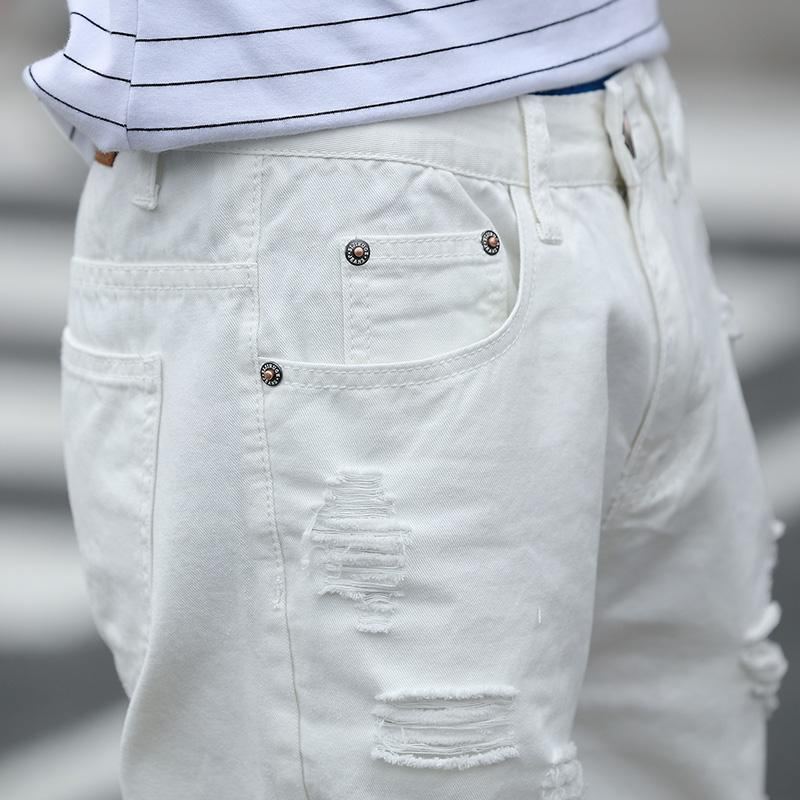 Designer Holes Jeansshorts