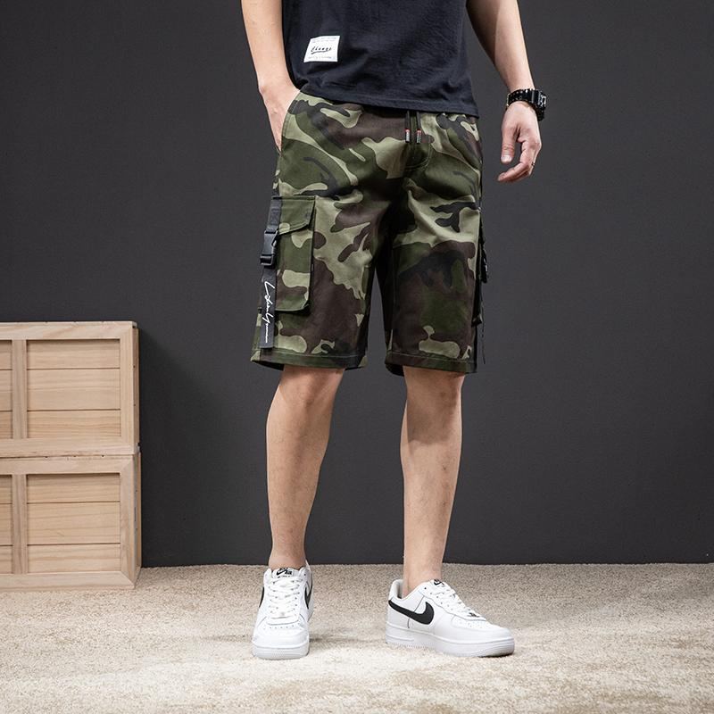 Klassisk Camouflage Elastic Style Short