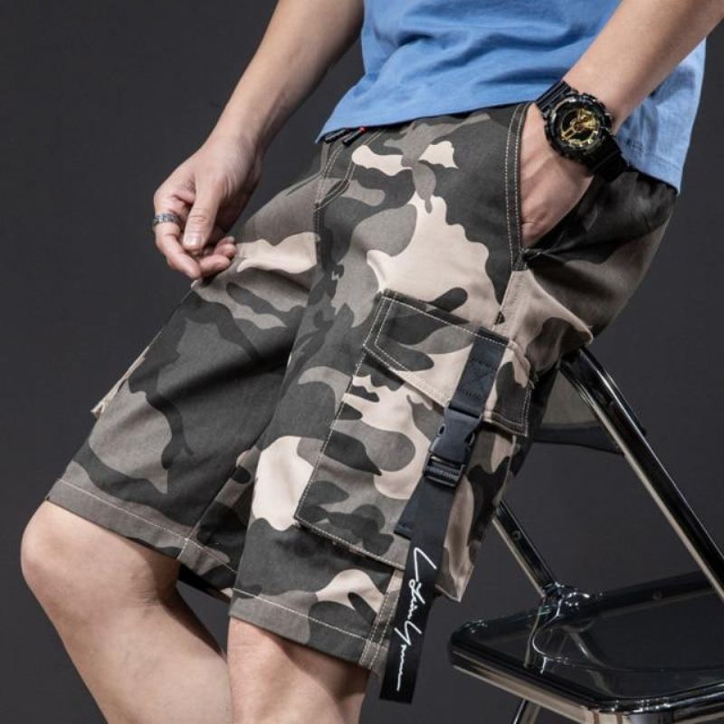 Klassisk Camouflage Elastic Style Short