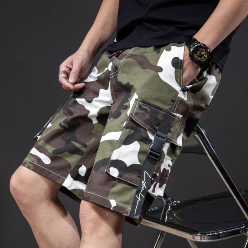 Klassisk Camouflage Elastic Style Short