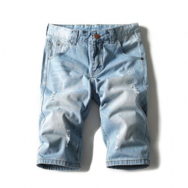 Lätta Jeansshorts För Män