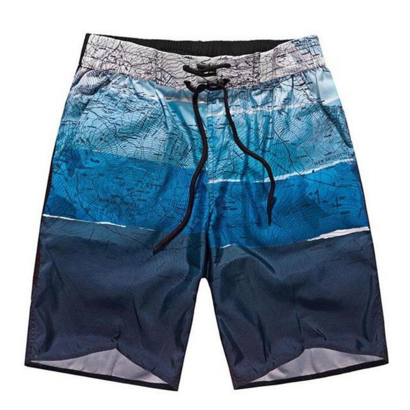 Män Sommar Tunna Strandshorts