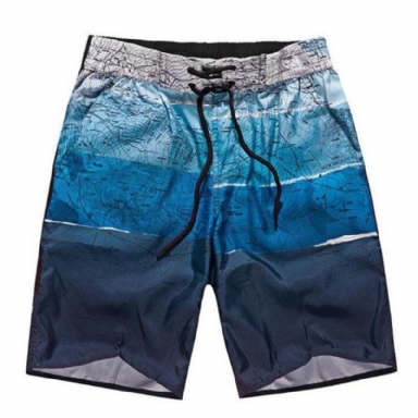 Män Sommar Tunna Strandshorts