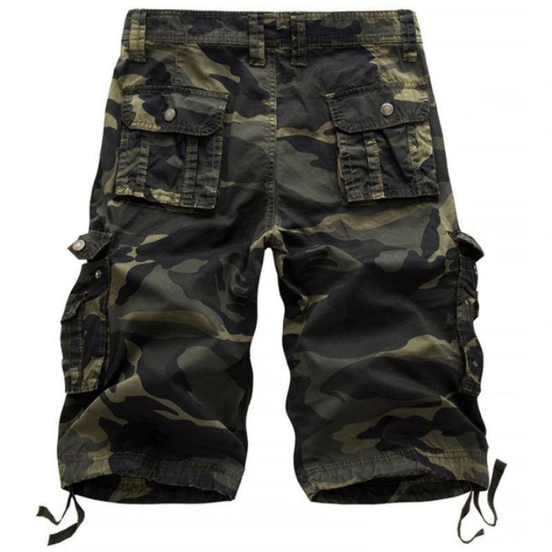 Militära Camo Cargo Shorts