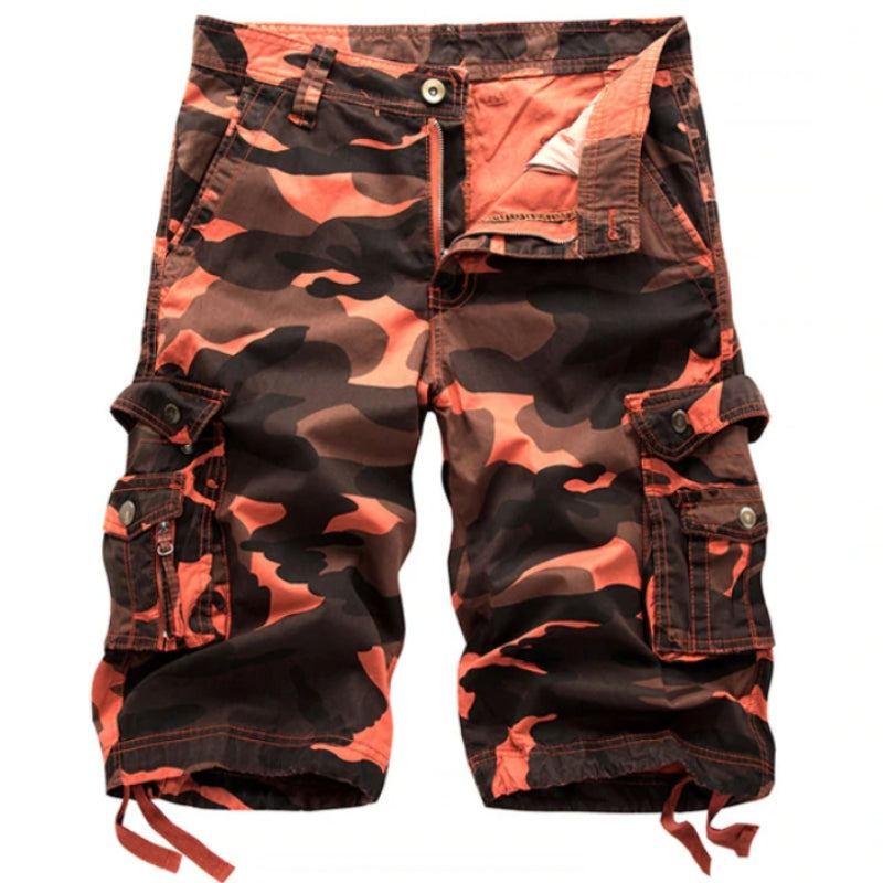 Militära Camo Cargo Shorts