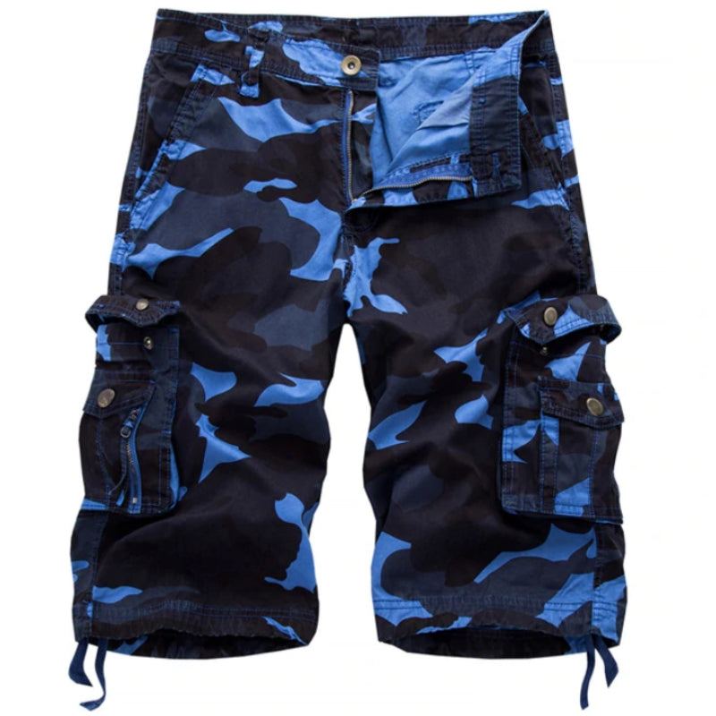 Militära Camo Cargo Shorts