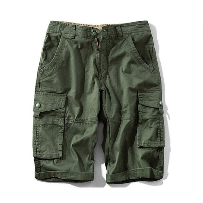 Military Camouflage Cargo Shorts För Män