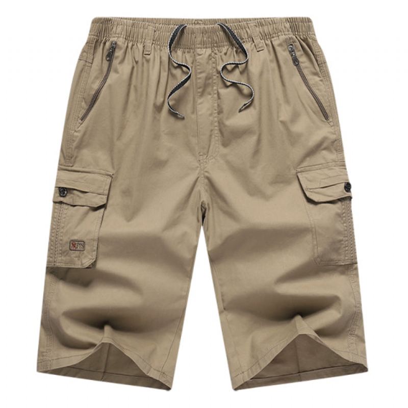 Sommar Knälånga Army Cargo Shorts