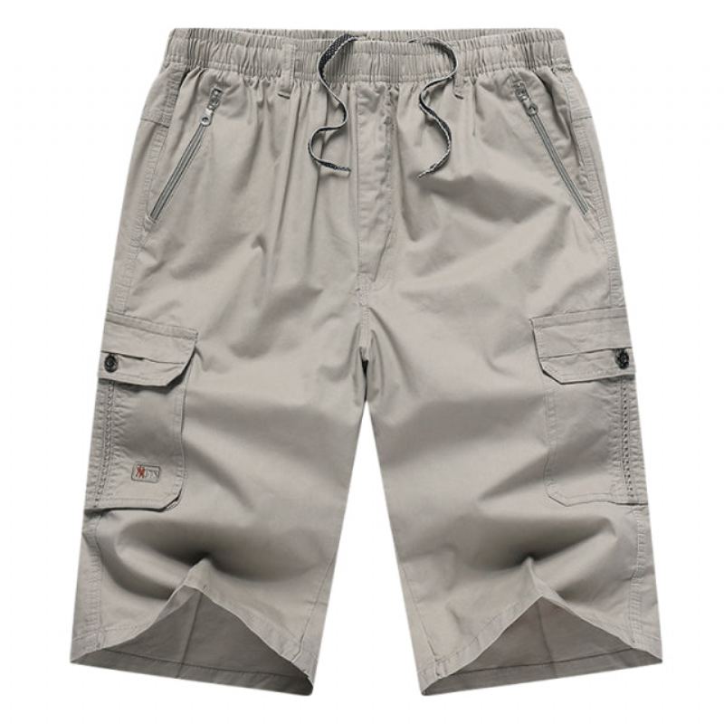 Sommar Knälånga Army Cargo Shorts