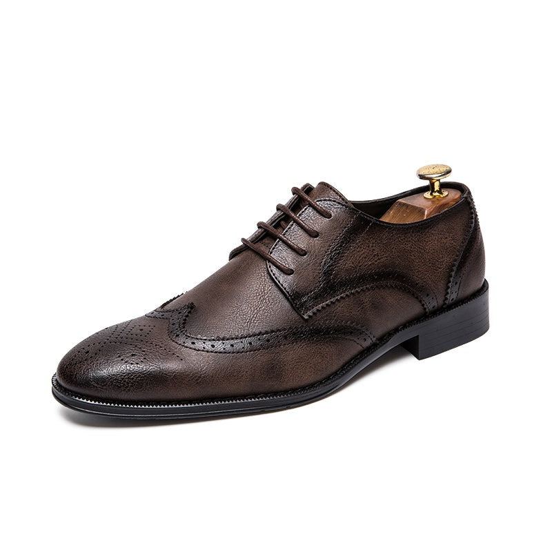 Män Retro Brogue Business Oxford Skor