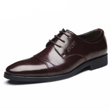 Oxfords Gentlemen Herr Dress Läderskor