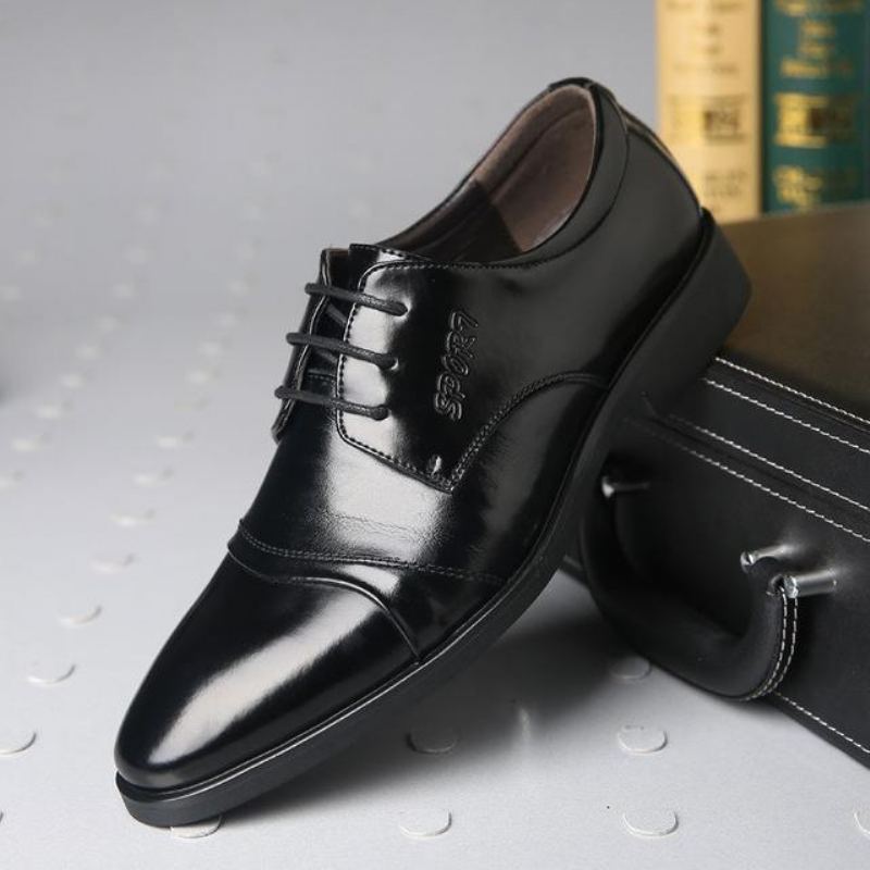 Oxfords Gentlemen Herr Dress Läderskor