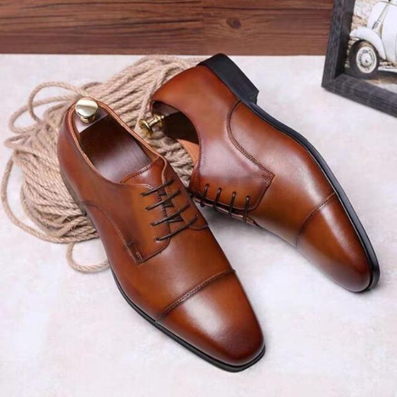 Square Toe Business Dress Shoes