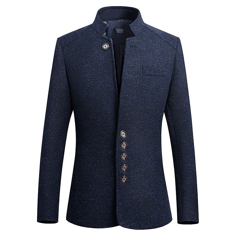 England Style Business Stand Collar Blazer