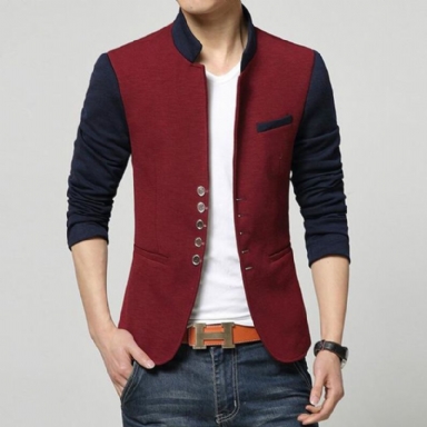 Mode Patchwork Casual Blazer