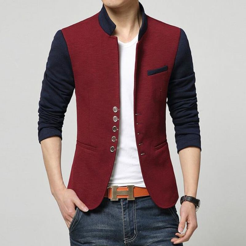 Mode Patchwork Casual Blazer