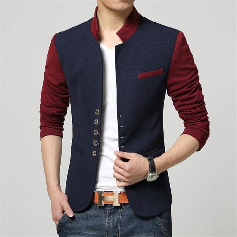 Mode Patchwork Casual Blazer