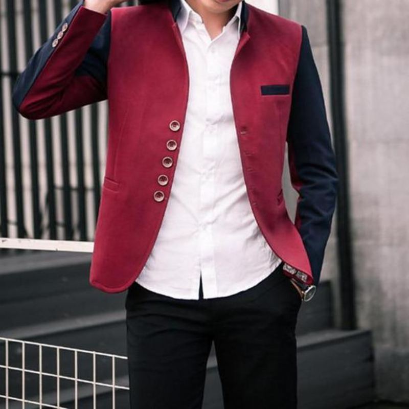 Mode Patchwork Casual Blazer