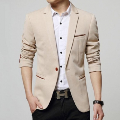 Spring Cotton Slim England Blaser