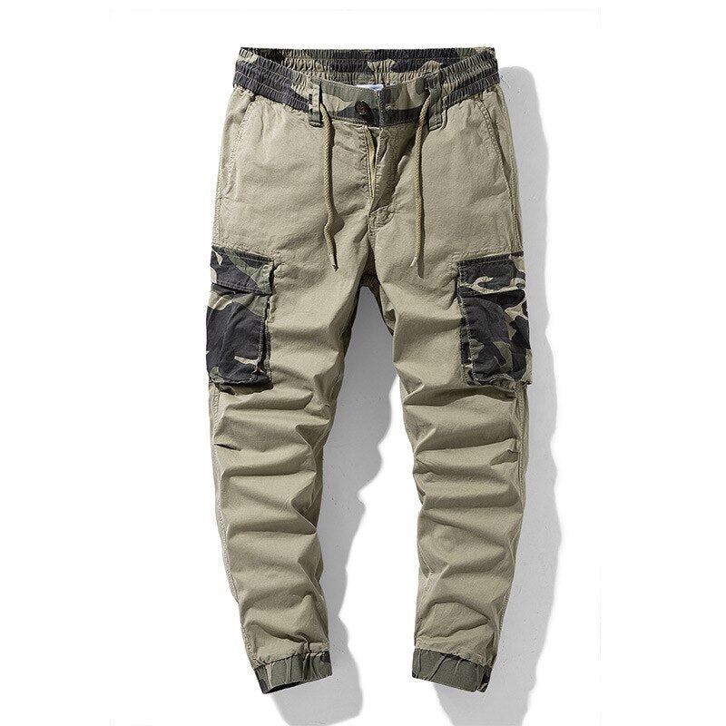 Cargo Streetwear Joggingbyxor Med Elastisk Midja