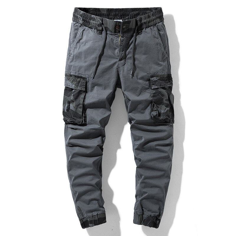 Cargo Streetwear Joggingbyxor Med Elastisk Midja