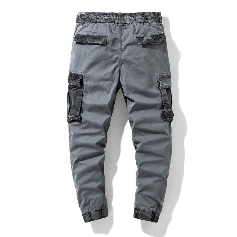 Cargo Streetwear Joggingbyxor Med Elastisk Midja