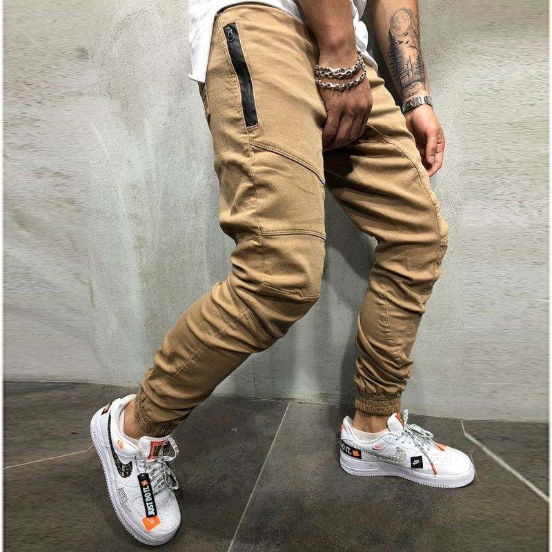 High Street Splicing Multi Pocket Joggers