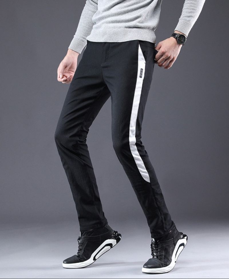 Män Slim Fit Casual Pencil Byxor