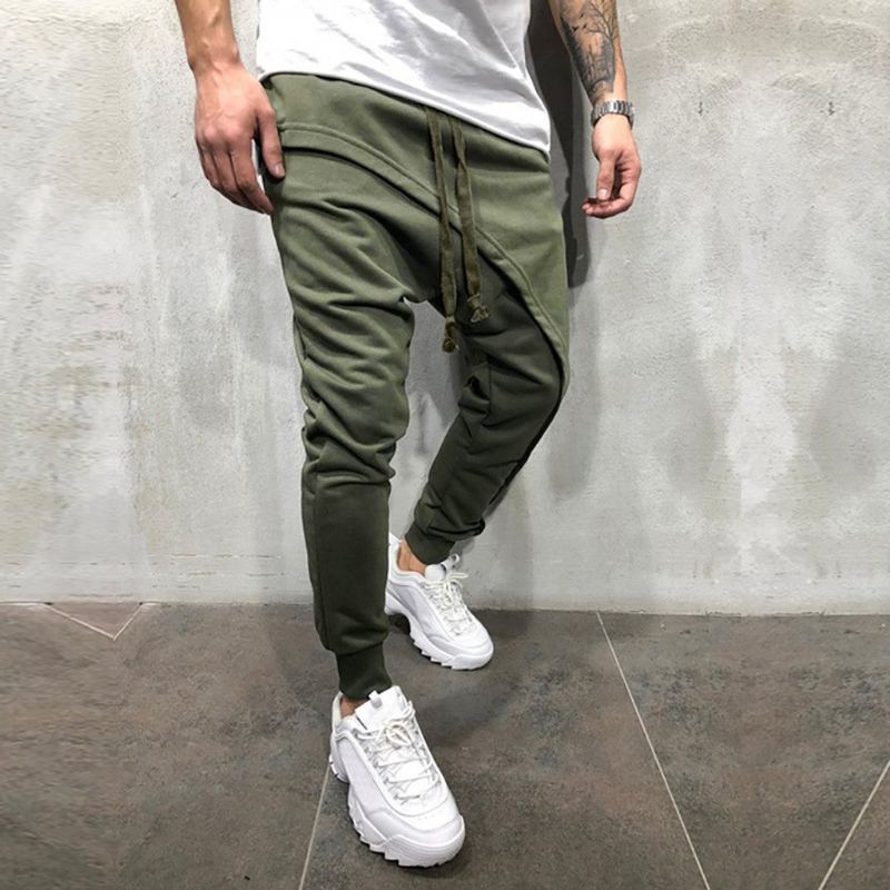 Spring Patchwork Joggers Med Dragsko