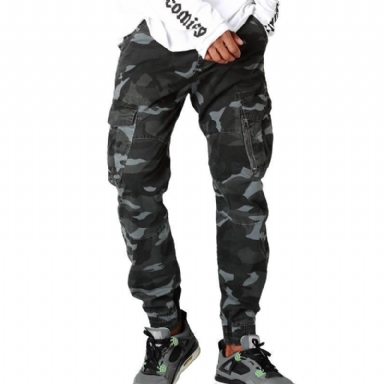 Streetwear Camouflage Jogger Byxor