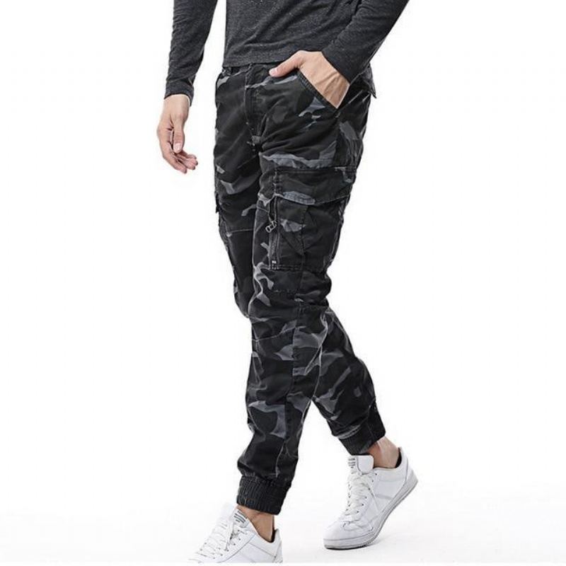 Streetwear Camouflage Jogger Byxor