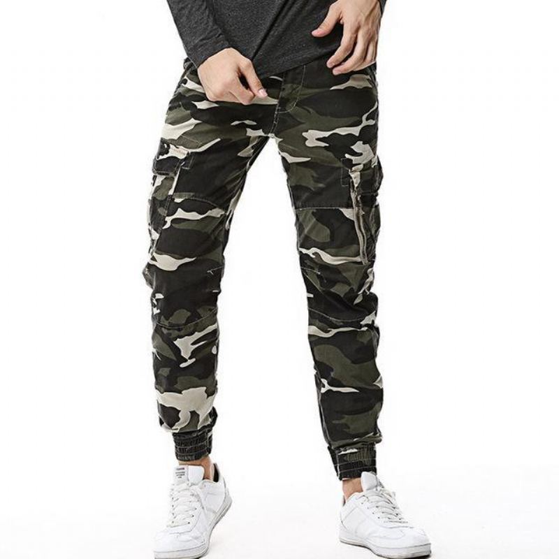 Streetwear Camouflage Jogger Byxor