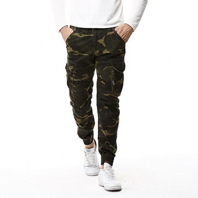 Streetwear Camouflage Jogger Byxor