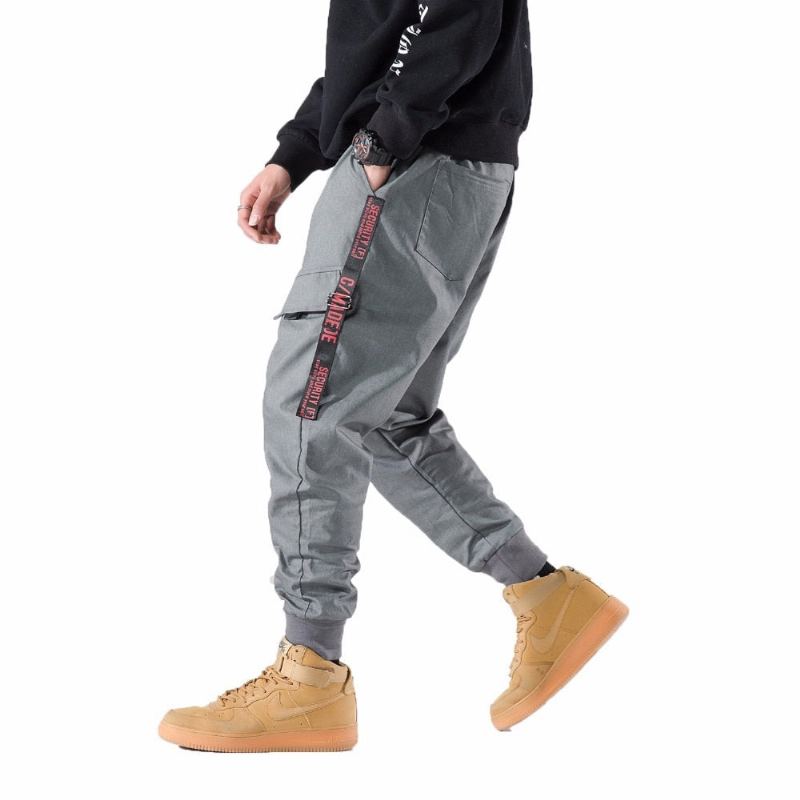 Streetwear Sidfickor Stripe Joggingbyxor