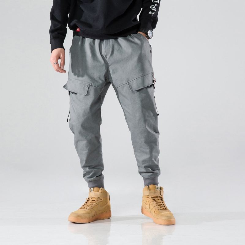 Streetwear Sidfickor Stripe Joggingbyxor