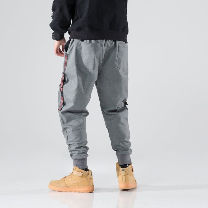 Streetwear Sidfickor Stripe Joggingbyxor