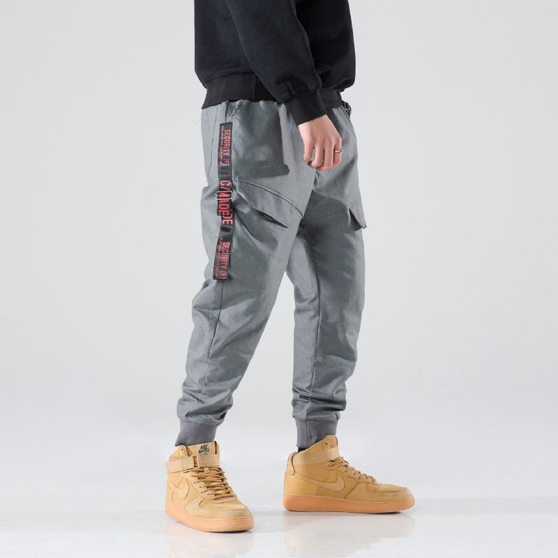 Streetwear Sidfickor Stripe Joggingbyxor