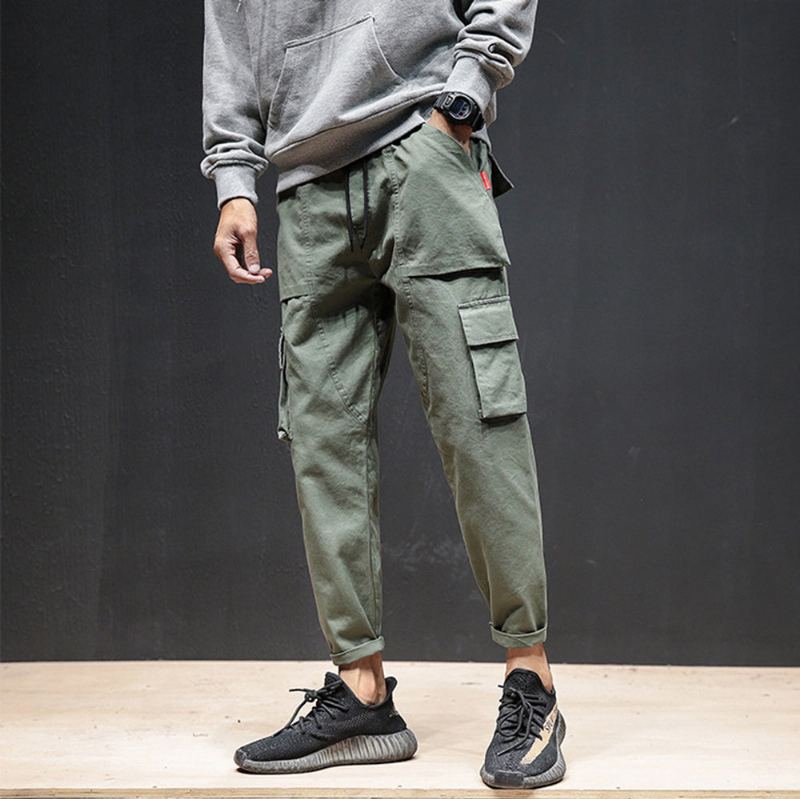 Tactical Cargo Pants Med Flera Fickor